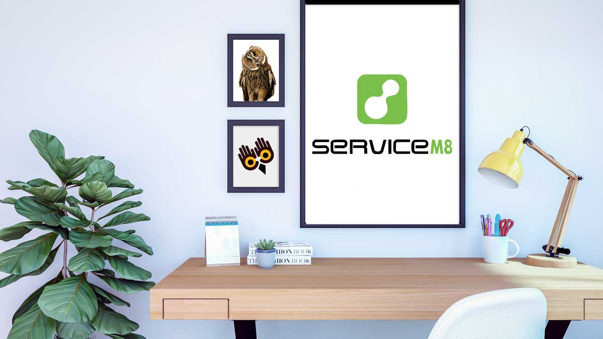 HelpAdmin desk - featuring Service M8 app for tradie admin management